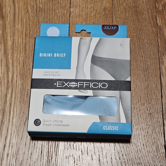 ExOfficio Women's Give-N-Go Bikini Brief Light Blue Size XS - Picture 2 of 2